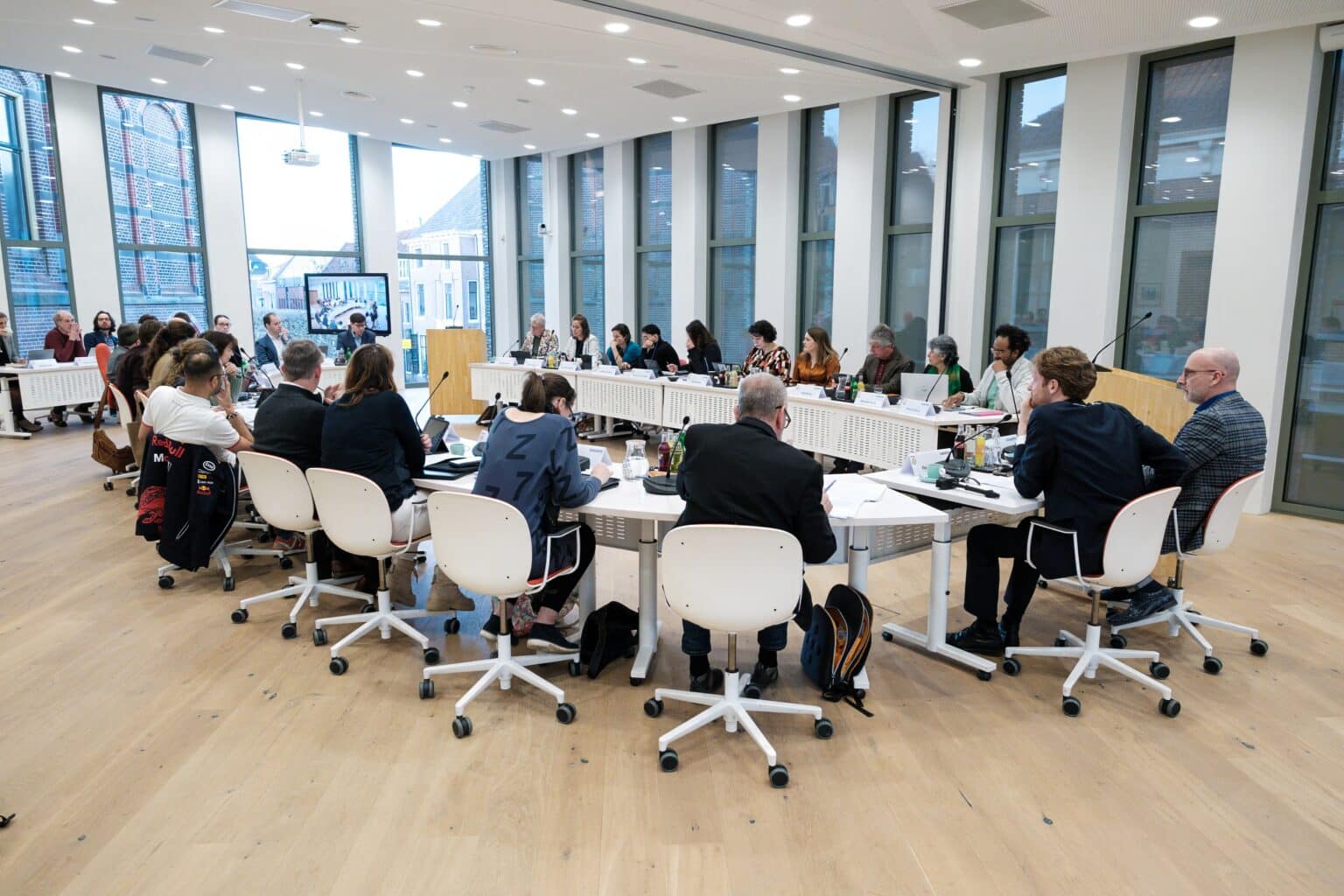 Gemeenteraadsvergadering in Wageningen